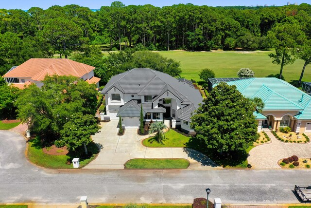 96 Garnet Pl, Destin, FL 32541 - aerial view of property and surrounding area featuring a heavily wooded area