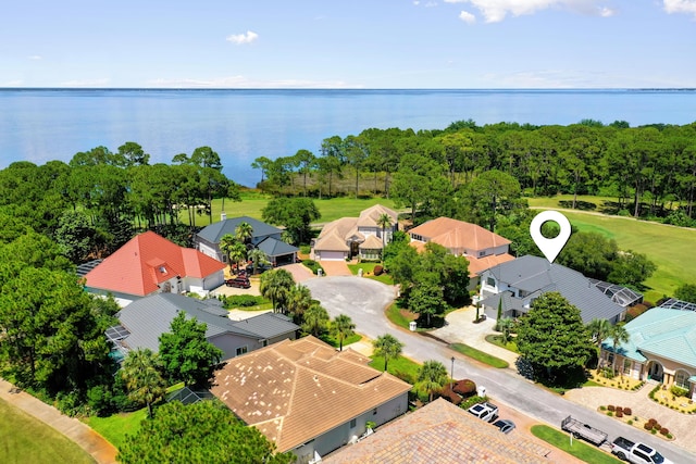 96 Garnet Pl, Destin, FL 32541 - aerial view of residential area featuring a large body of water