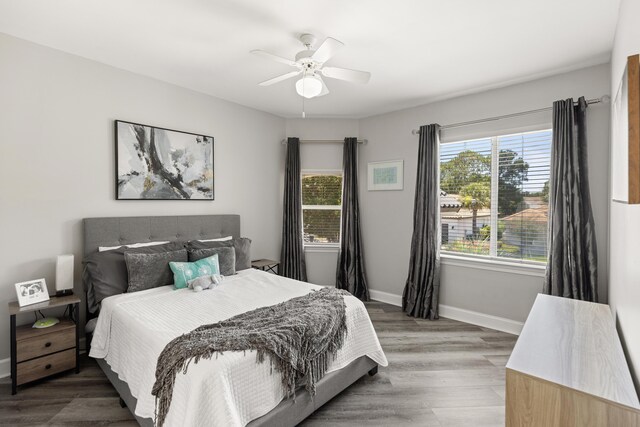 96 Garnet Pl, Destin, FL 32541 - bedroom featuring wood finished floors and ceiling fan