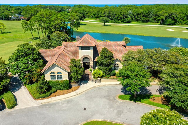 96 Garnet Pl, Destin, FL 32541 - bird's eye view of a local golf course and a large body of water