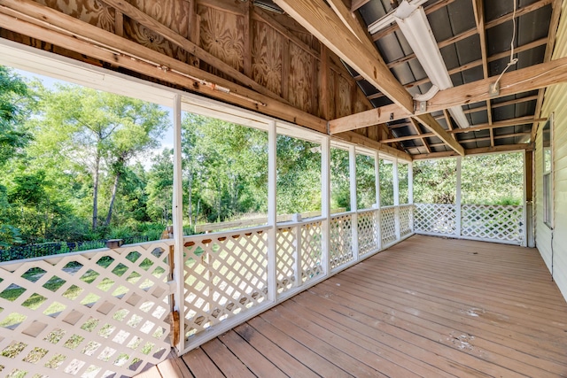 965 B St, Crestview, FL 32536 - wooden terrace with view of scattered trees