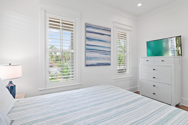 257 Matts Way, Santa Rosa Beach, FL 32459 - bedroom featuring wood finished floors and recessed lighting