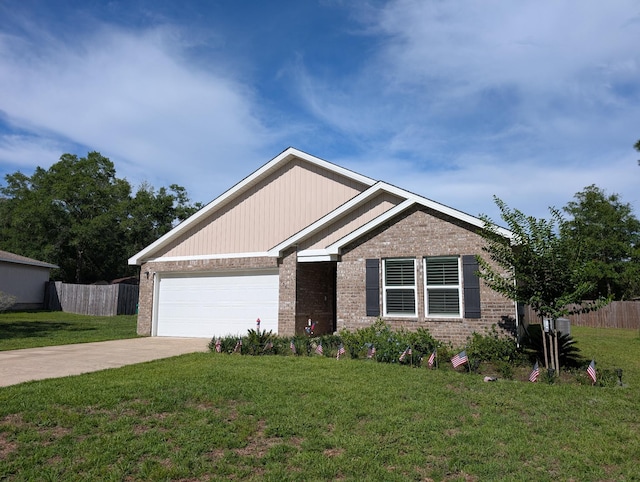 656 Hunters Ridge Rd, Defuniak Springs, FL 32433 - ranch-style home featuring brick siding, driveway, and a garage