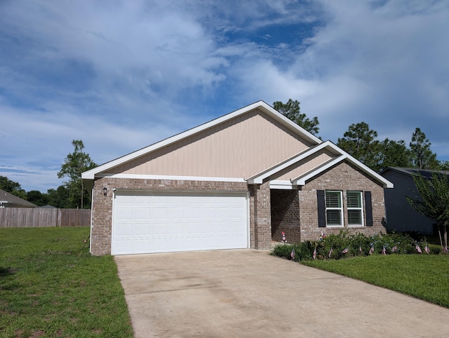 656 Hunters Ridge Rd, Defuniak Springs, FL 32433 - single story home with brick siding, driveway, and a garage