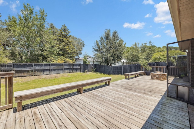 134 Mussett Bayou Ct, Santa Rosa Beach, FL 32459 - wooden terrace featuring a fenced backyard