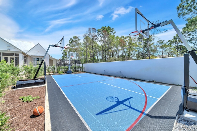 34 E Surfside Dr, Santa Rosa Beach, FL 32459 - view of sport court with basketball court