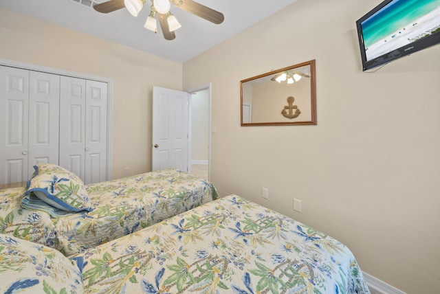 94 Terra Cotta Way, Destin, FL 32541 - bedroom featuring a closet and a ceiling fan