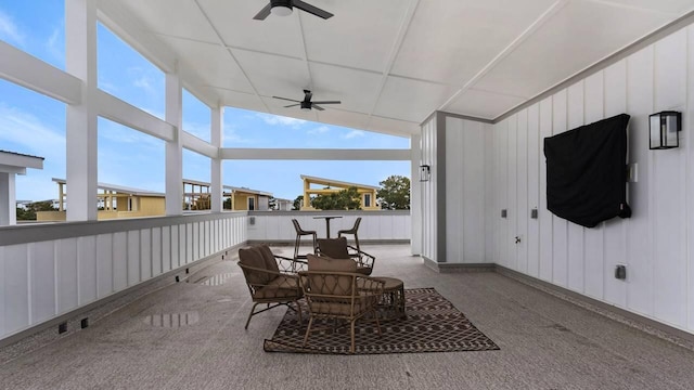28 W Queen Palm Dr, Inlet Beach, FL 32461 - view of patio with a ceiling fan
