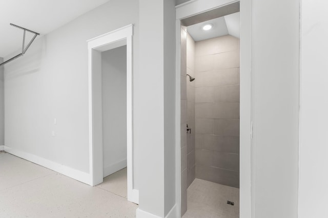 28 W Queen Palm Dr, Inlet Beach, FL 32461 - bathroom featuring a tile shower