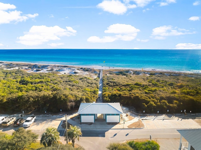 28 W Queen Palm Dr, Inlet Beach, FL 32461 - aerial view of waterfront with a beach