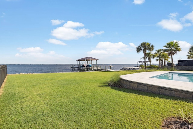 31 Driftwood Ct, Santa Rosa Beach, FL 32459 - view of green lawn featuring a water view