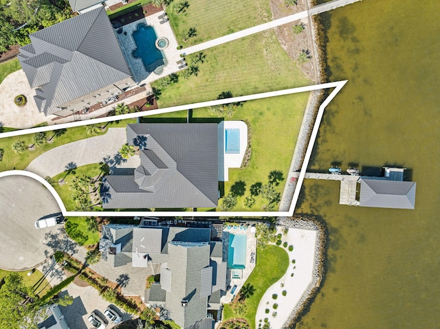 31 Driftwood Ct, Santa Rosa Beach, FL 32459 - bird's eye view of a pool area