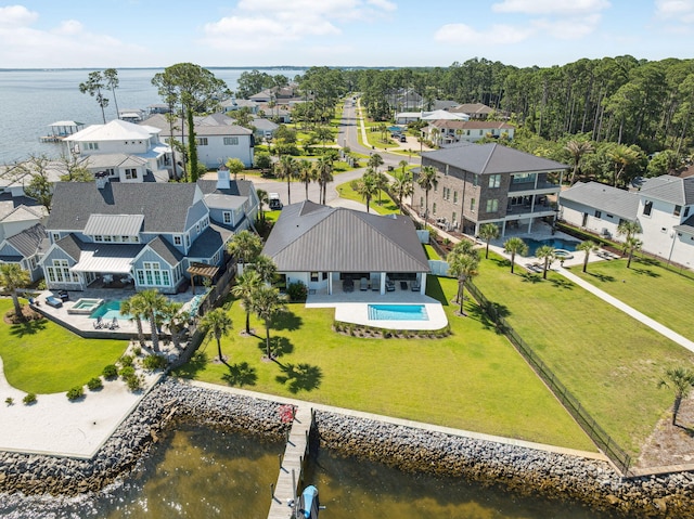 31 Driftwood Ct, Santa Rosa Beach, FL 32459 - aerial view of residential area featuring a pool and a large body of water