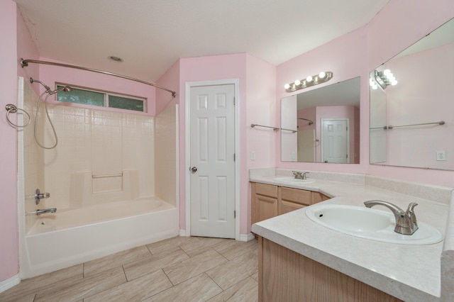 8562 Vehlin Ct, Navarre, FL 32566 - bathroom featuring shower / bath combination and double vanity