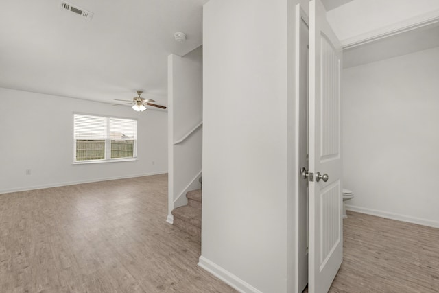 718 Widgeon Way, Crestview, FL 32539 - hall featuring wood finished floors and stairs