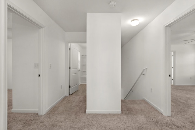 718 Widgeon Way, Crestview, FL 32539 - hall with an upstairs landing and carpet flooring