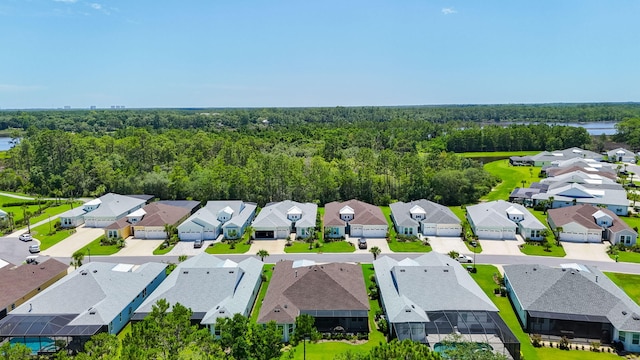 8324 Fins Up Ct, Panama City Beach, FL 32413 - aerial view of residential area featuring a forest