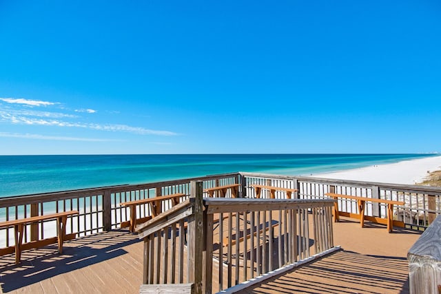 1096 Scenic Gulf Dr Unit 311, Miramar Beach, FL 32550 - balcony with a deck with water view and a beach view
