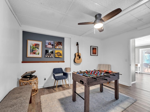 92 Tarpon St, Destin, FL 32541 - rec room featuring wood finished floors and ceiling fan