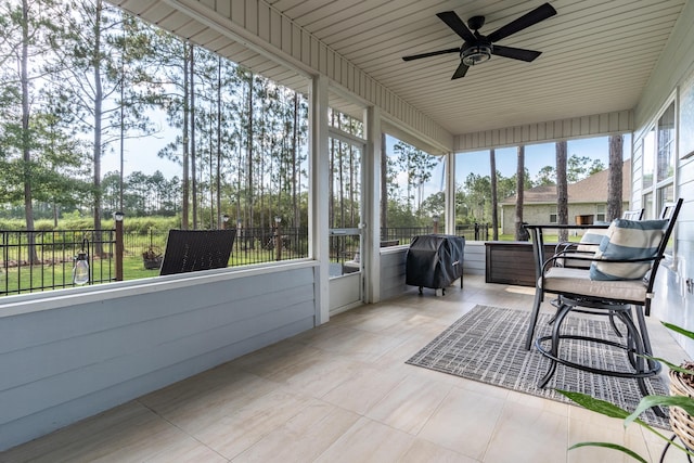 180 Gulf Pines Ct, Freeport, FL 32439 - sunroom with ceiling fan