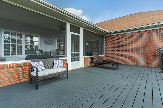 180 Gulf Pines Ct, Freeport, FL 32439 - view of wooden terrace