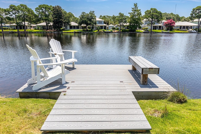 2077 Olde Towne Ave, Miramar Beach, FL 32550 - dock area featuring a residential view and a water view