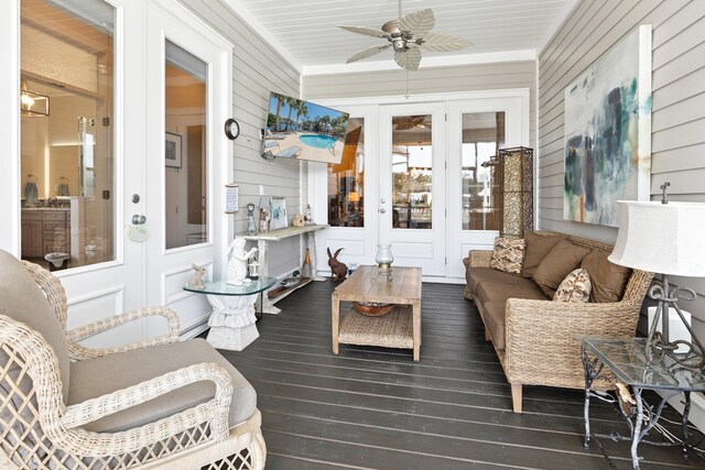 2077 Olde Towne Ave, Miramar Beach, FL 32550 - sunroom featuring french doors