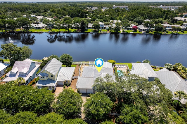 2077 Olde Towne Ave, Miramar Beach, FL 32550 - aerial perspective of suburban area featuring a large body of water