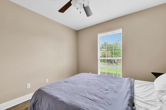 653 Territory Ln, Crestview, FL 32536 - bedroom with wood finished floors and ceiling fan