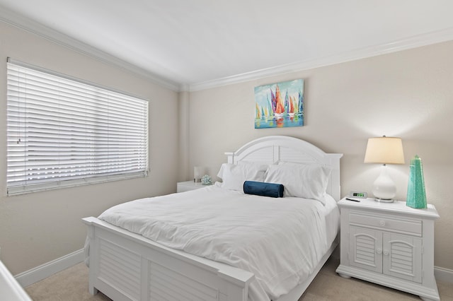 114 Mainsail Dr Unit 143, Miramar Beach, FL 32550 - bedroom with crown molding and light carpet