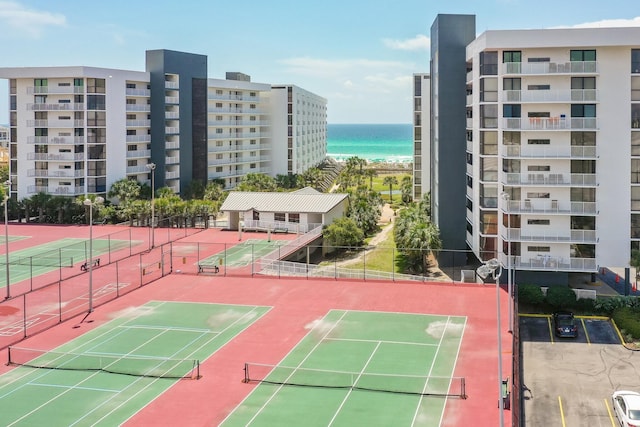 114 Mainsail Dr Unit 143, Miramar Beach, FL 32550 - view of tennis court featuring a water view