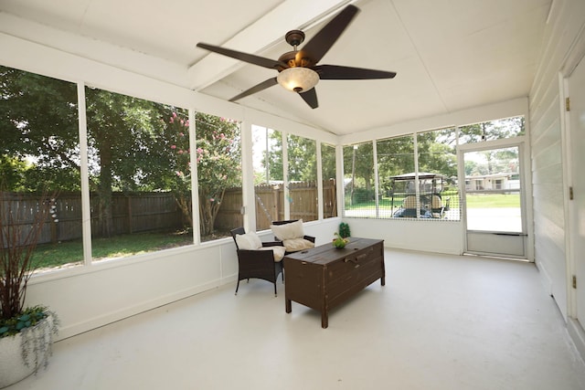 52 NE Iowa Dr, Fort Walton Beach, FL 32548 - sunroom / solarium with ceiling fan