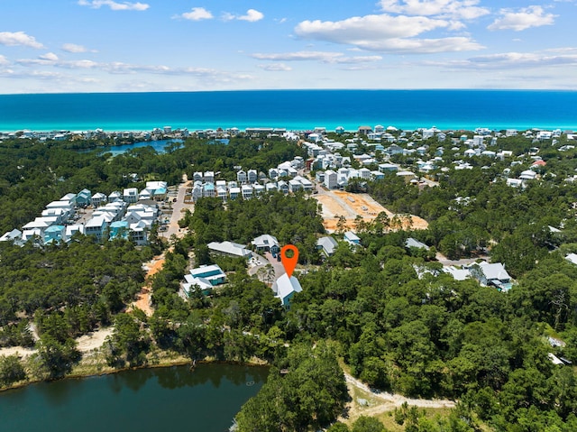 213 Spotted Dolphin Rd, Santa Rosa Beach, FL 32459 - aerial view of property and surrounding area with a large body of water