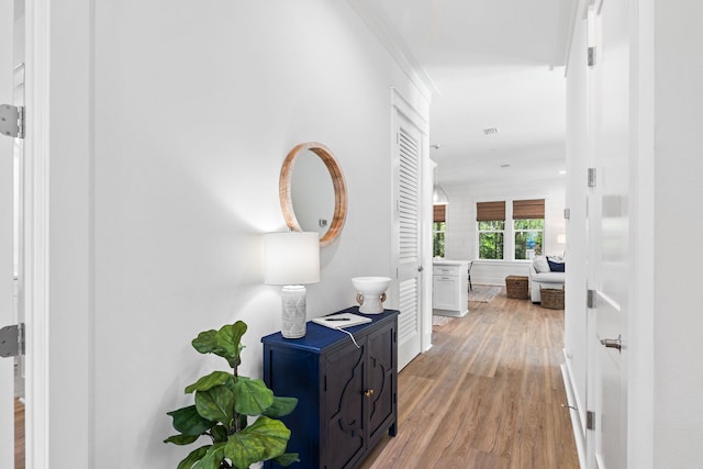 213 Spotted Dolphin Rd, Santa Rosa Beach, FL 32459 - hallway featuring light wood finished floors