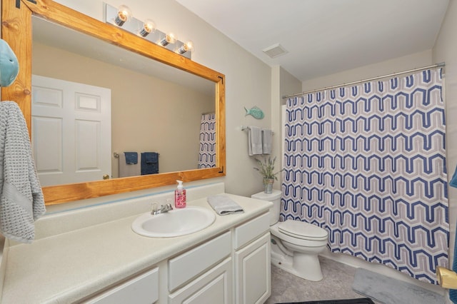 337 Peggy Dr, Crestview, FL 32536 - full bathroom with vanity and a shower with shower curtain