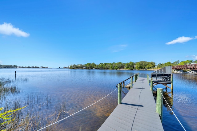 69 Lake Pointe Dr, Santa Rosa Beach, FL 32459 - dock featuring a water view