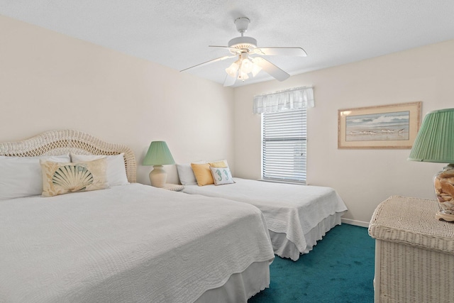 3705 E Old Highway 98 # 6, Destin, FL 32541 - carpeted bedroom with ceiling fan and baseboards
