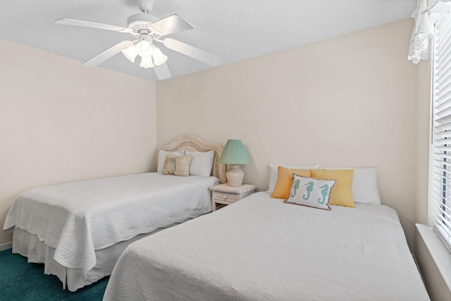 3705 E Old Highway 98 # 6, Destin, FL 32541 - carpeted bedroom featuring a ceiling fan
