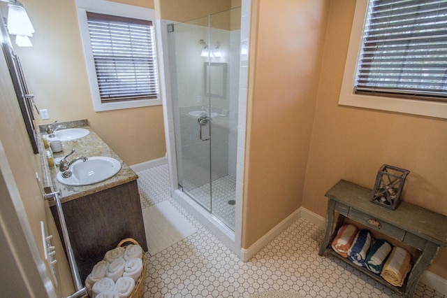 192 E Blue Crab Loop, Inlet Beach, FL 32461 - full bath with a shower stall and double vanity