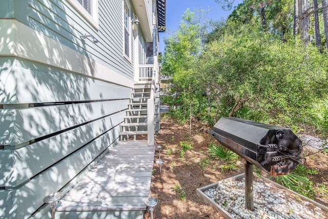 192 E Blue Crab Loop, Inlet Beach, FL 32461 - view of yard featuring stairway
