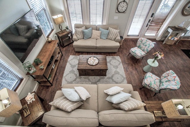 192 E Blue Crab Loop, Inlet Beach, FL 32461 - living room featuring wood finished floors