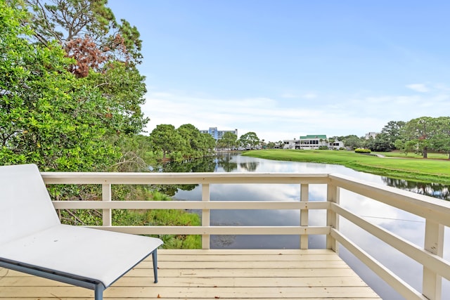 431 Linkside Cir, Miramar Beach, FL 32550 - deck featuring a water view
