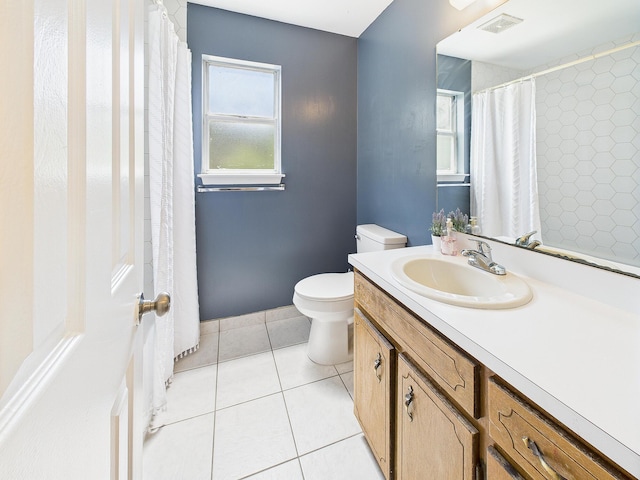 422 John King Rd, Crestview, FL 32539 - full bathroom featuring vanity, tile patterned flooring, and curtained shower