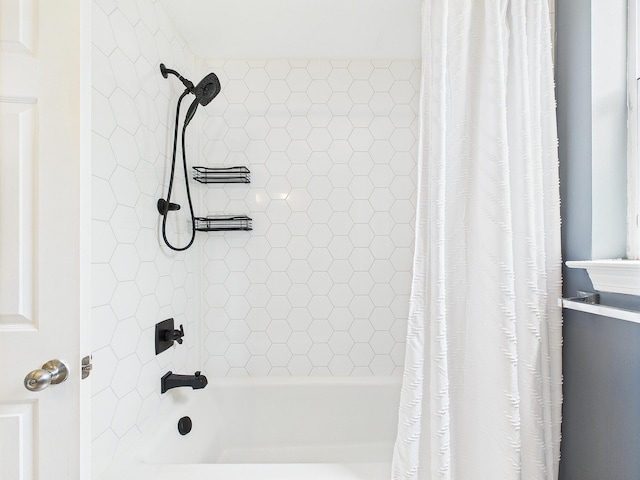 422 John King Rd, Crestview, FL 32539 - bathroom featuring shower / bath combo with shower curtain