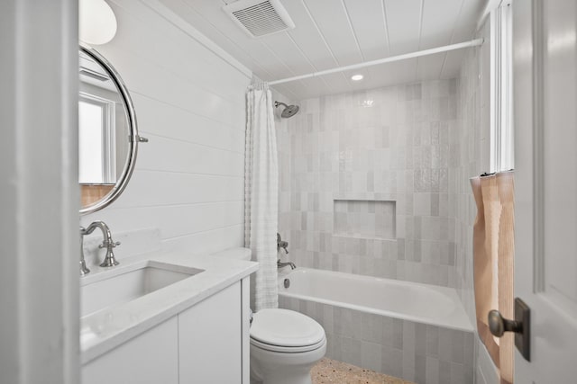 54 Roberts Way, Santa Rosa Beach, FL 32459 - bathroom with tiled shower / bath combo, vanity, and recessed lighting