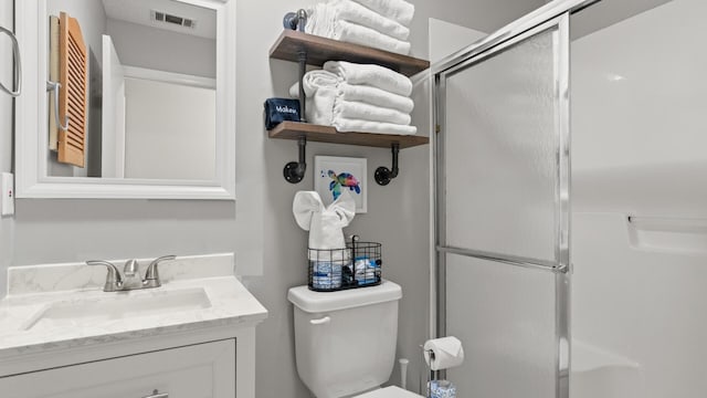 134 Damon Cir Unit Q, Panama City Beach, FL 32407 - full bath with vanity and a shower with shower door