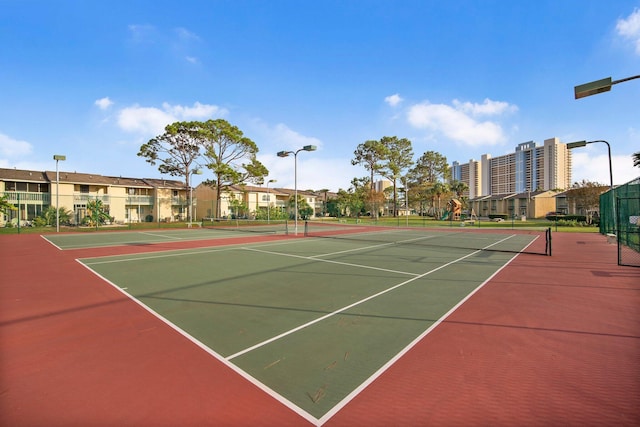 134 Damon Cir Unit Q, Panama City Beach, FL 32407 - view of tennis court featuring community basketball court