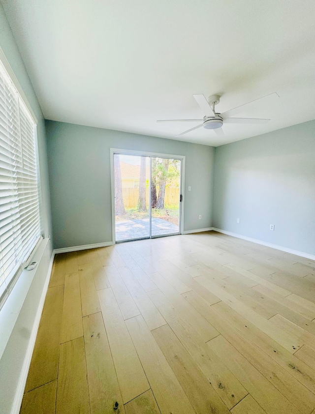 1198 Saddle Creek Dr, Fort Walton Beach, FL 32547 - empty room featuring light wood-style flooring and a ceiling fan