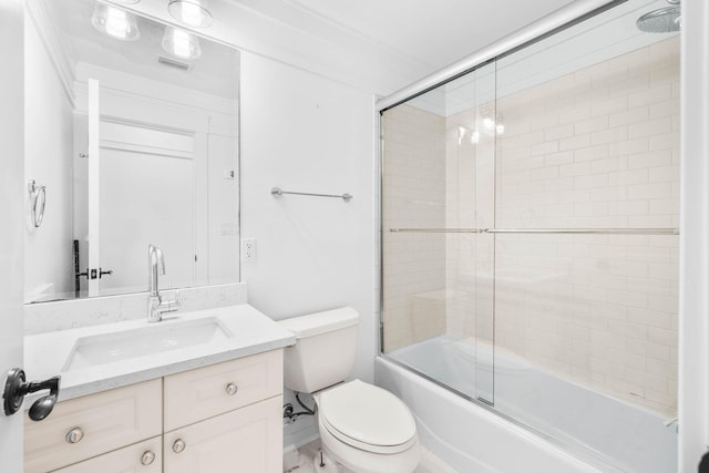 1101 Sawgrass Ct Unit 102, Panama City Beach, FL 32413 - bathroom featuring vanity and shower / bath combination with glass door