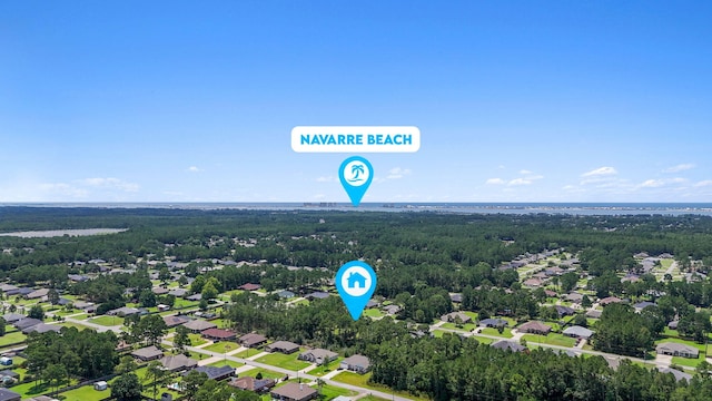 7478 Brevard St, Navarre, FL 32566 - aerial perspective of suburban area featuring a forest